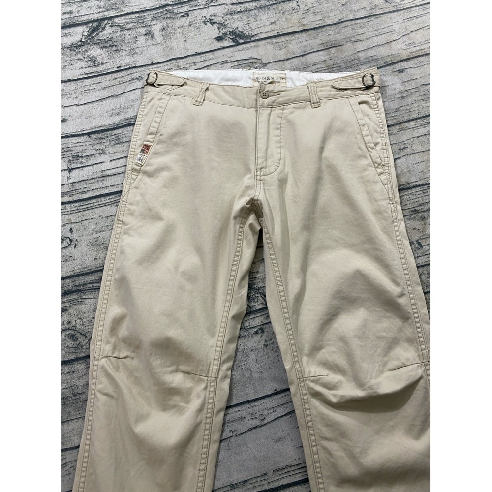 Ralph Lauren Denim & Supply Pants 30x32 (Fits 32x30) Chino Side Tabs Flag Logo - Picture 4 of 9